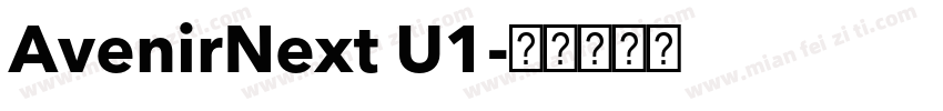 AvenirNext U1字体转换